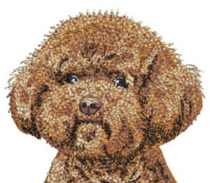 Red Poodle Embroidery